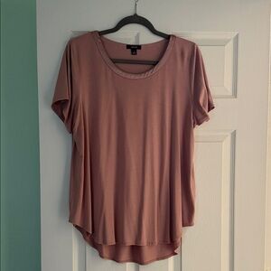 Alfani Dusty Rose Short Sleeve Top